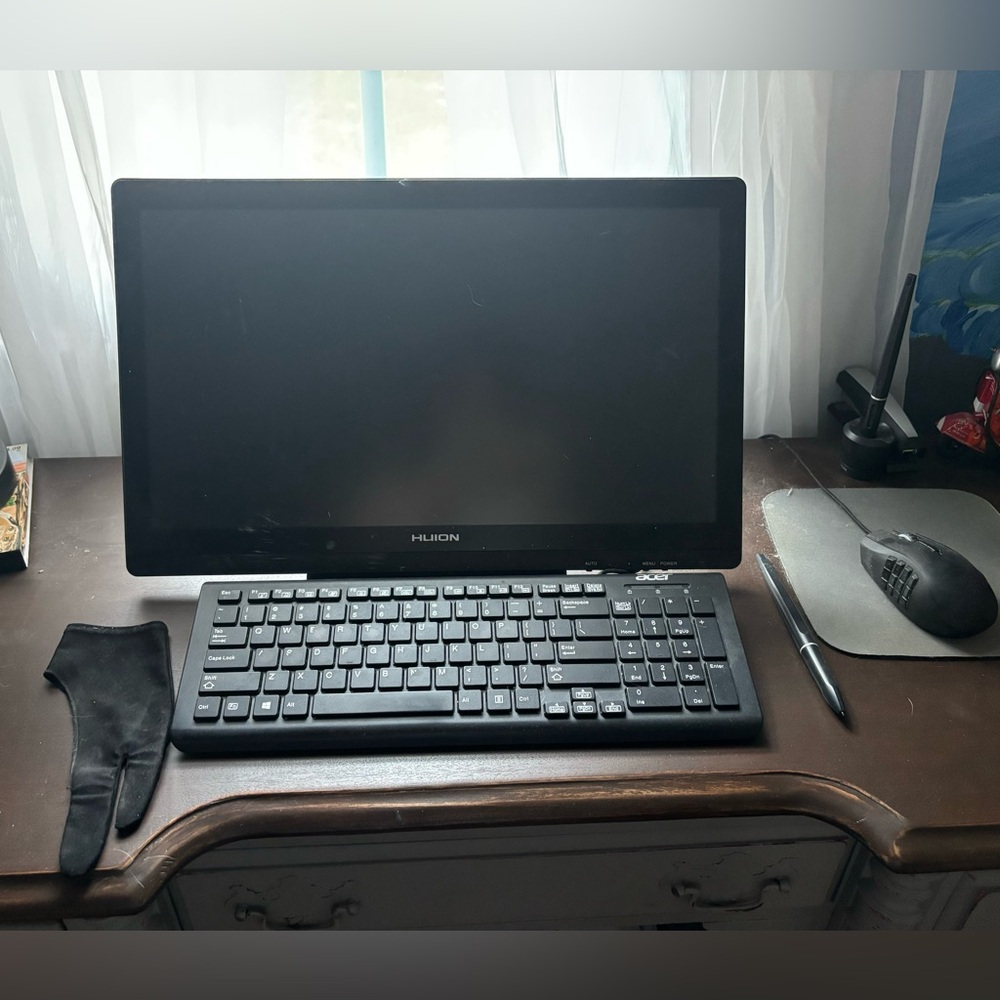 Huion Model GT 191 Pressure Sensitive Tablet (full setup)
